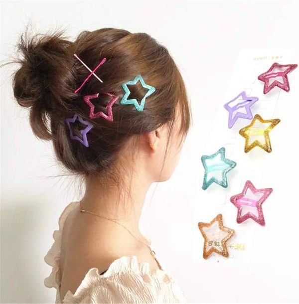 Pack Off 06  Star Design Girl Hair Clip | Hair Clip For Women | Best Quality Hair Clip