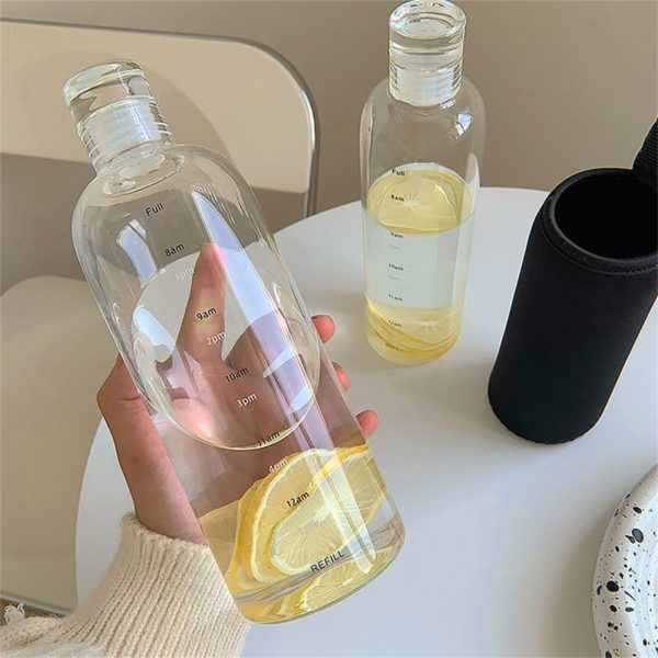 Transparent,lightweight Sports Water Bottle Portable Leak-proof