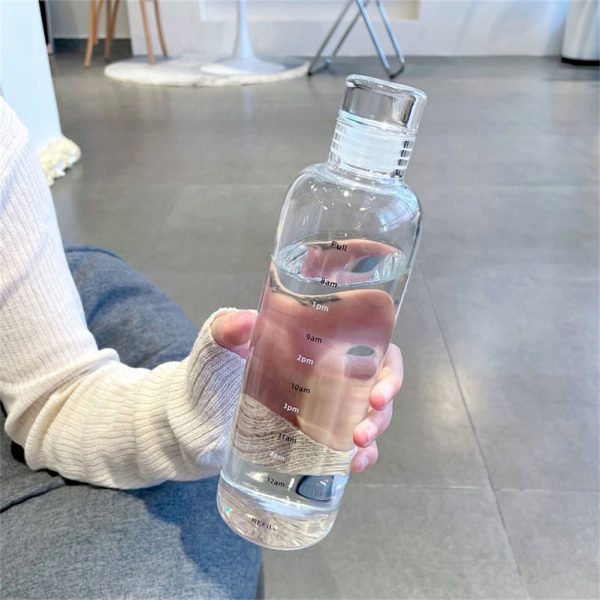 Transparent,lightweight Sports Water Bottle Portable Leak-proof